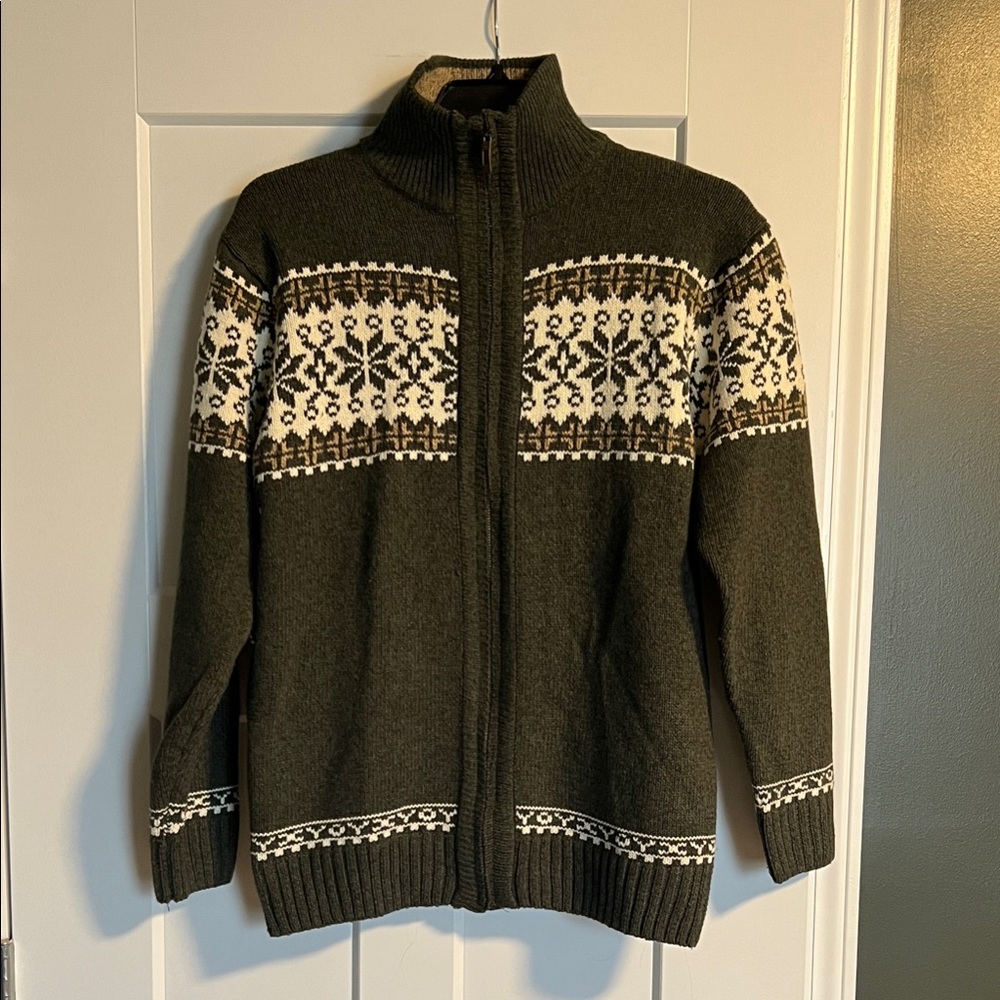 Men’s Knit Zipup Sweater XXL